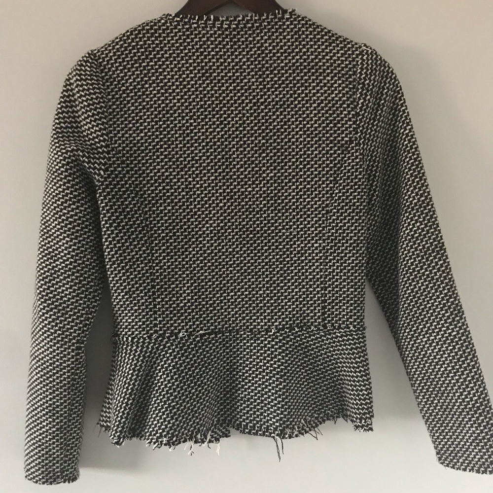 Emmelee black & white woven soft tweed jacket - Picture 2 of 4